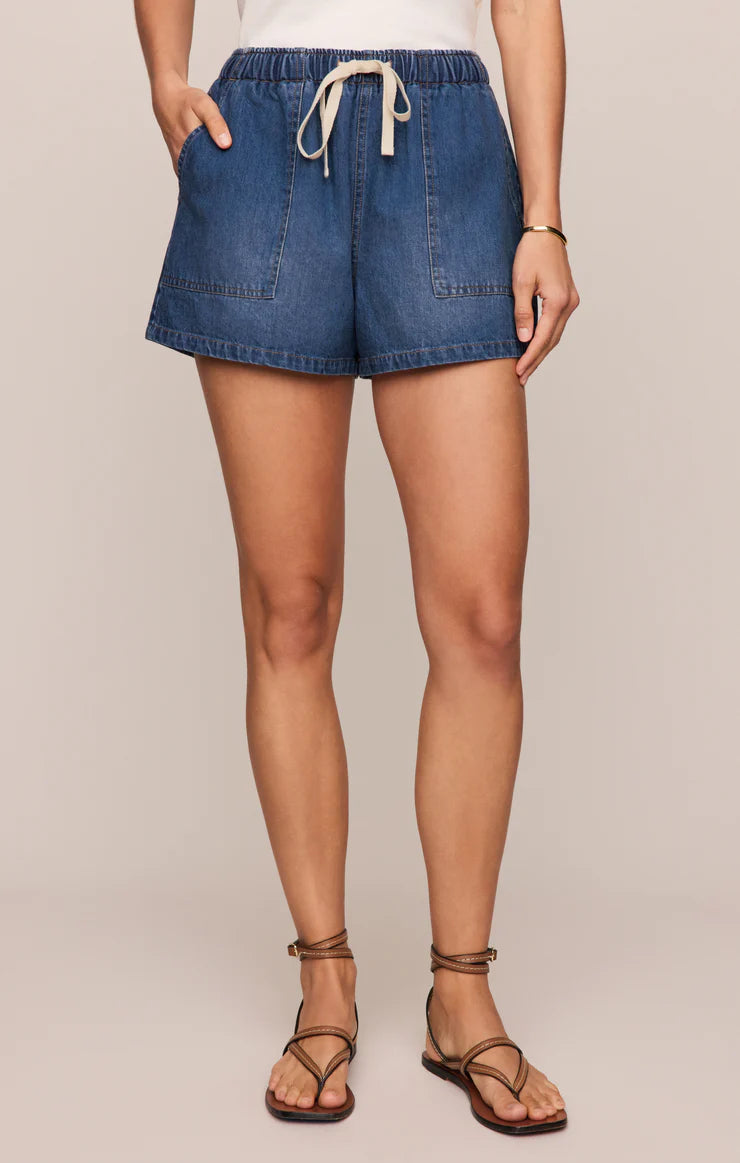Z SUPPLY Daycation Denim Utility Short - Deep Water