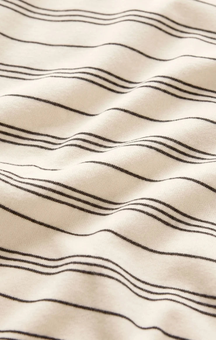 Z SUPPLY Stand Out Striped Fleece Sweatshirt