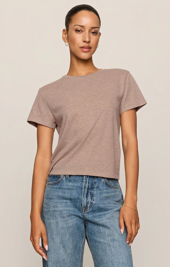 Z SUPPLY Tourist Airy Knit Jersey Tee - Heather Ash