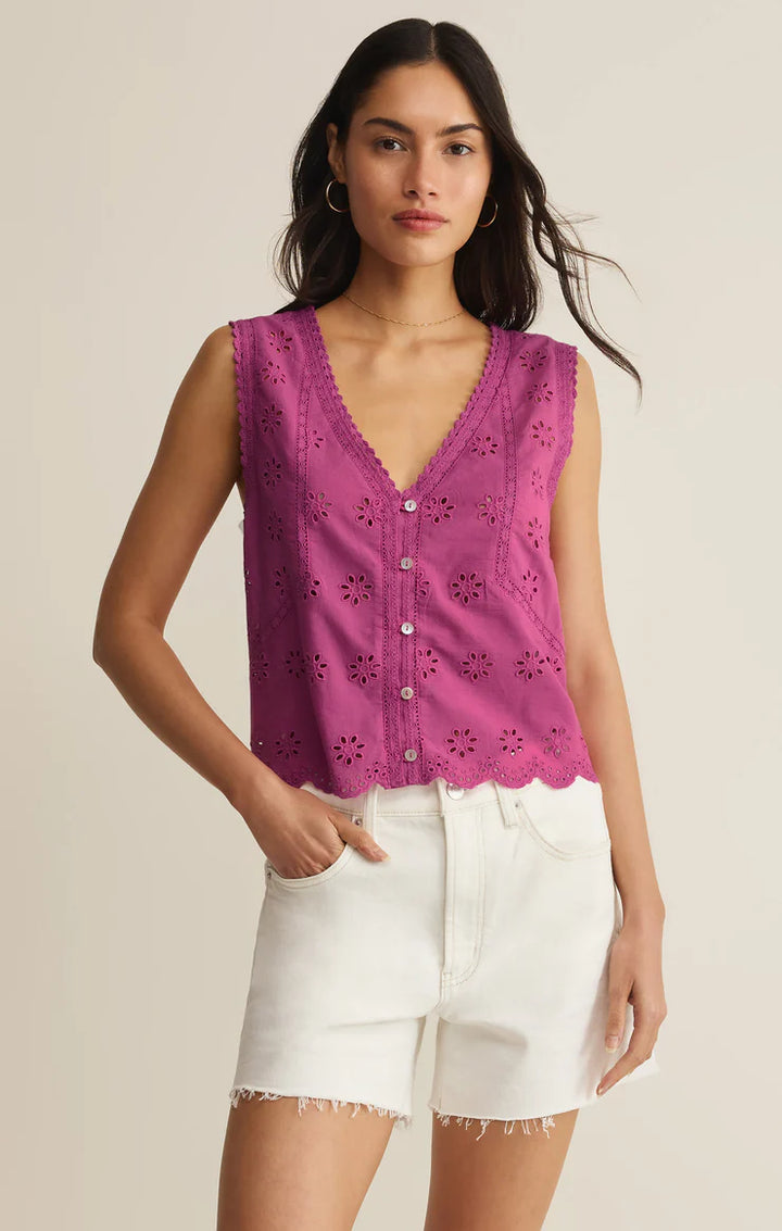 Z SUPPLY Darcy Top - Berry Blush