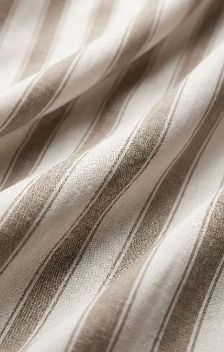 Z SUPPLY The Perfect Linen Striped Pant - Light Toffee