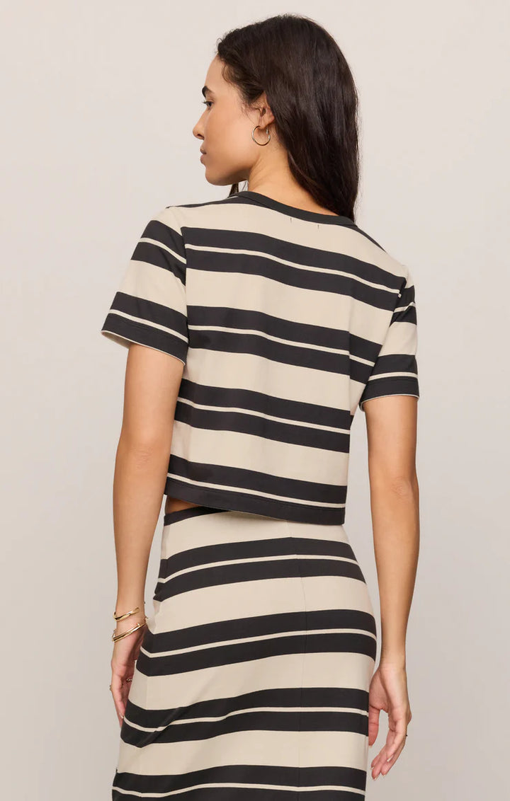 Z SUPPLY Stellan Striped Jersey Tee - Ash Black