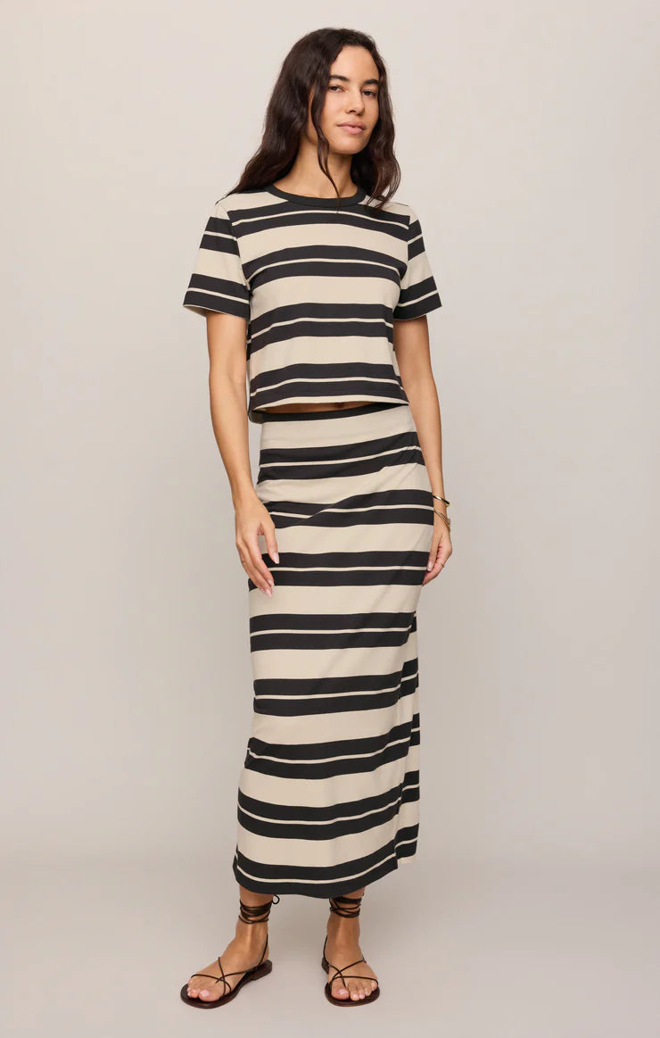Z SUPPLY Stellan Striped Jersey Tee - Ash Black