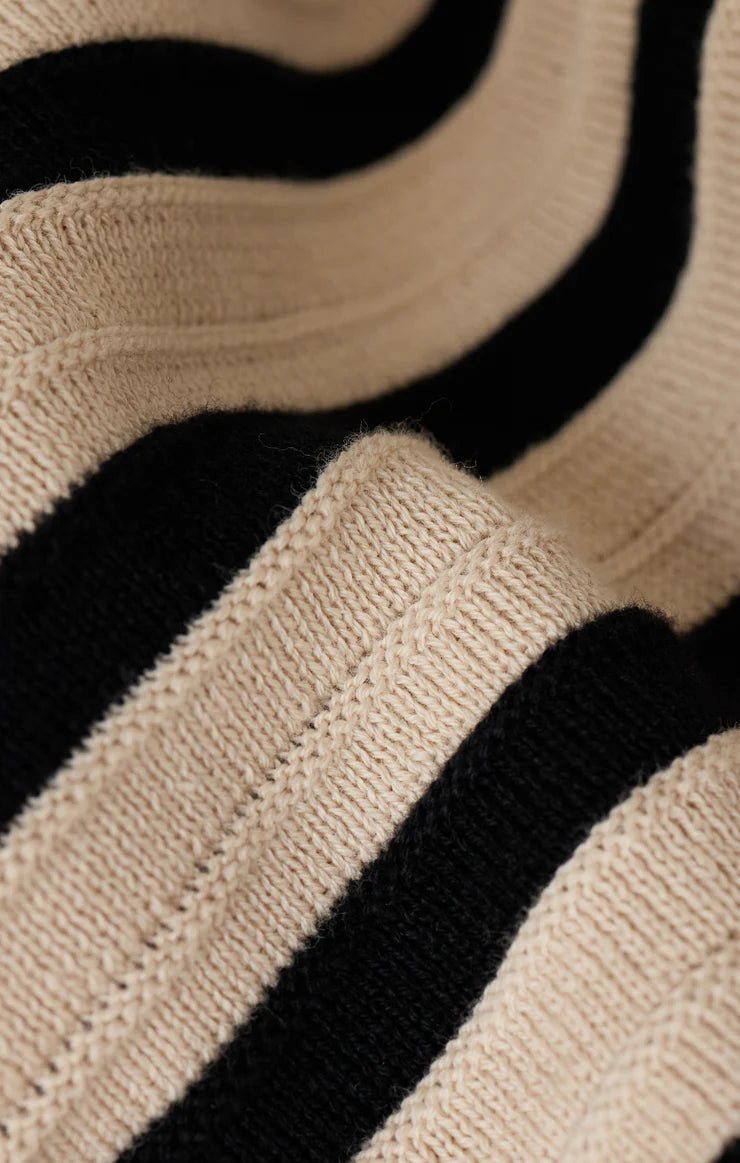 Z SUPPLY Emori Striped Muscle Tank - Natural