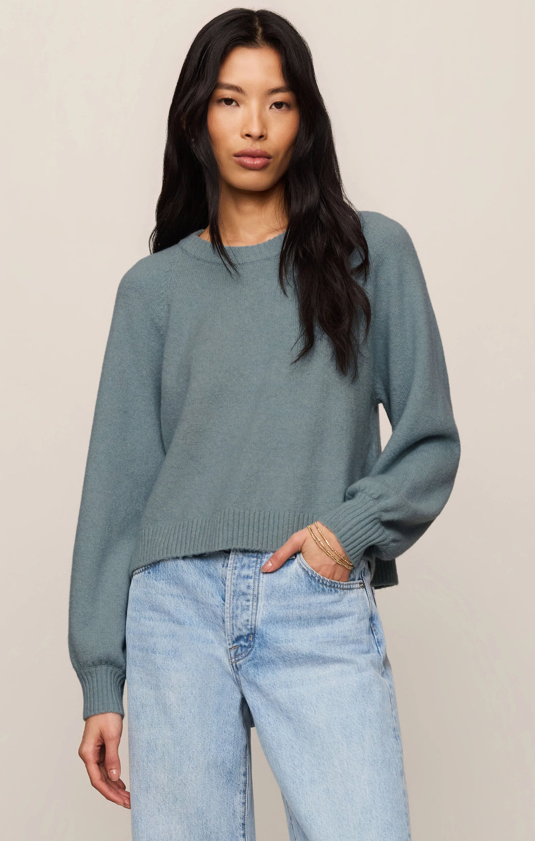 Z SUPPLY Coming Up Cozy Sweater (Soft Succulent)
