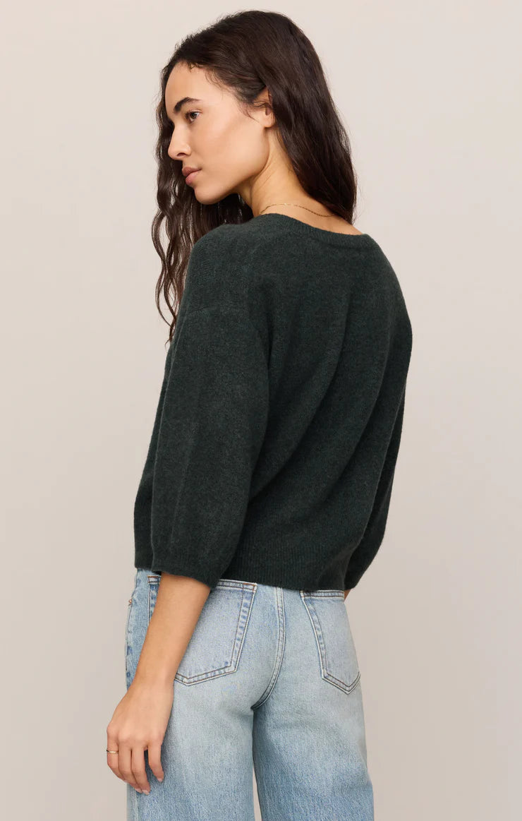 Z SUPPLY Valor Short Sleeve Cardi (Emerald Cove)