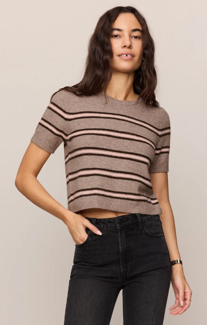 Z SUPPLY Gatewood Sweater Tee (Dark Heather)