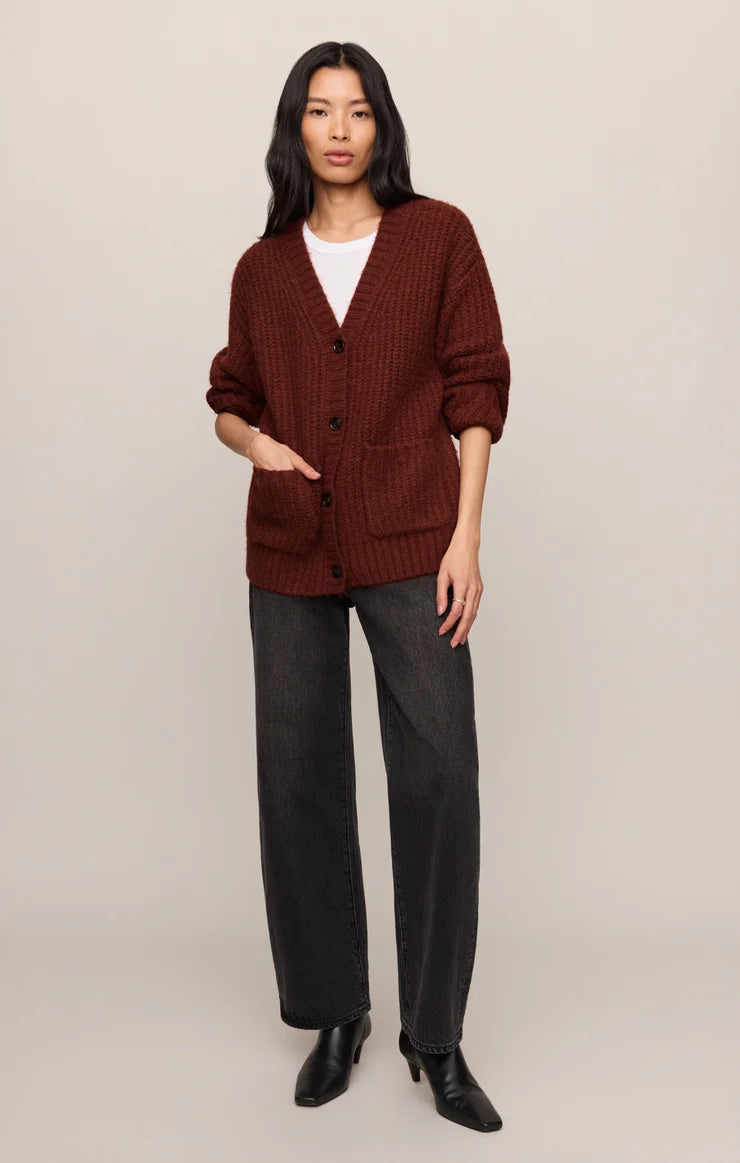 Z SUPPLY Whitmore Oversized Cardigan - Velvet Rouge