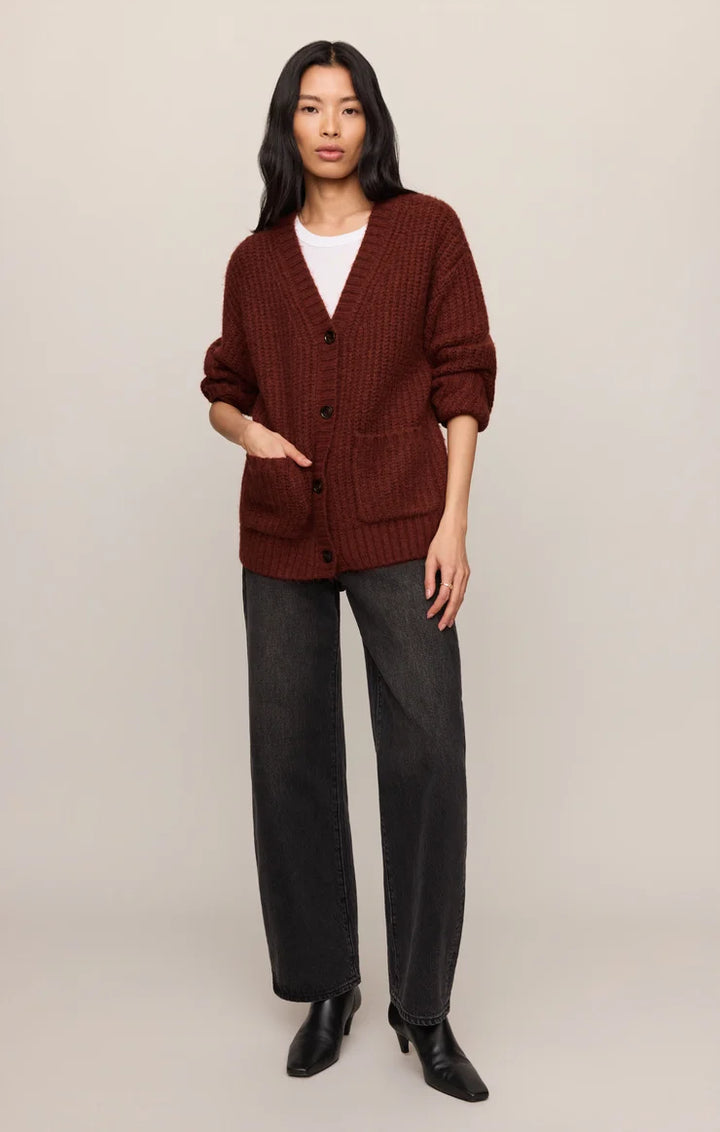 Z SUPPLY Whitmore Oversized Cardigan - Velvet Rouge