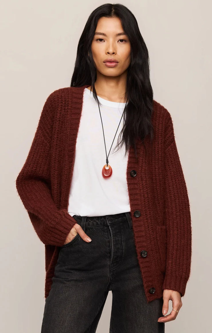 Z SUPPLY Whitmore Oversized Cardigan - Velvet Rouge