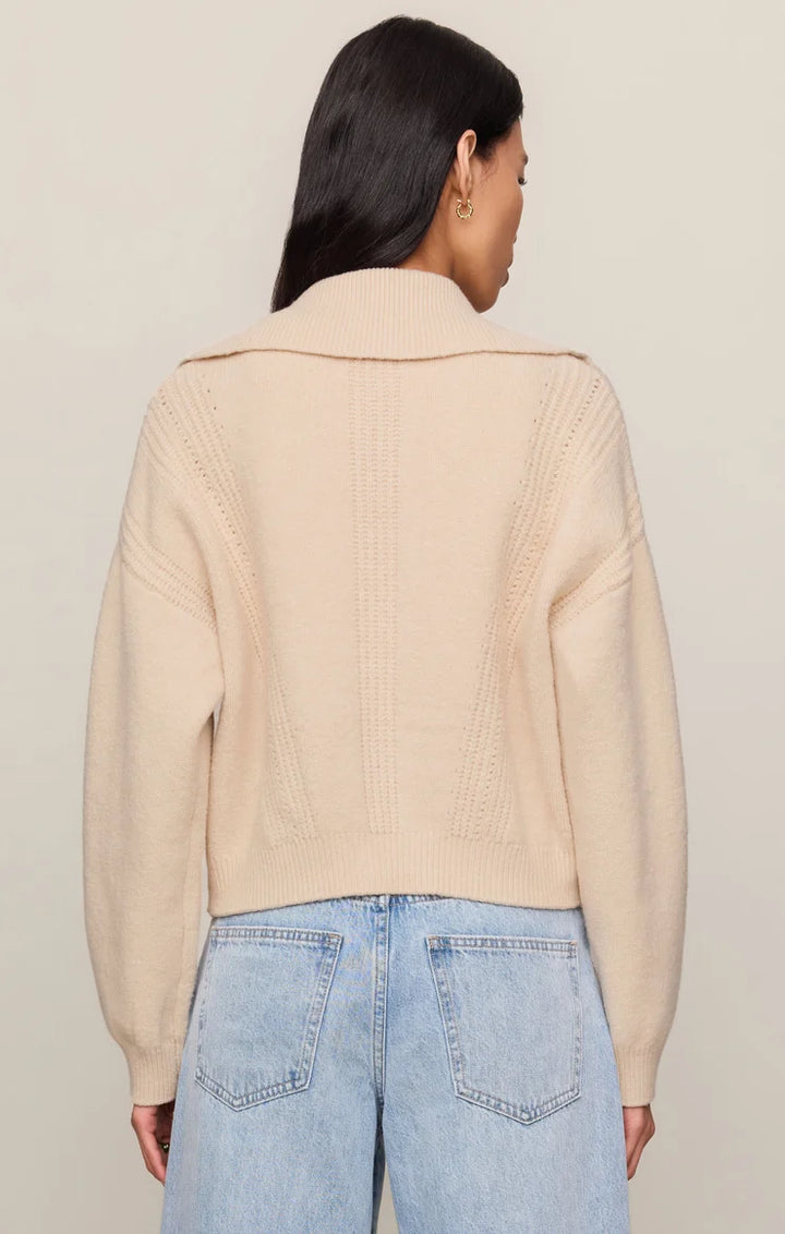 Z SUPPLY Silverlake Zip Cardigan - Chalk