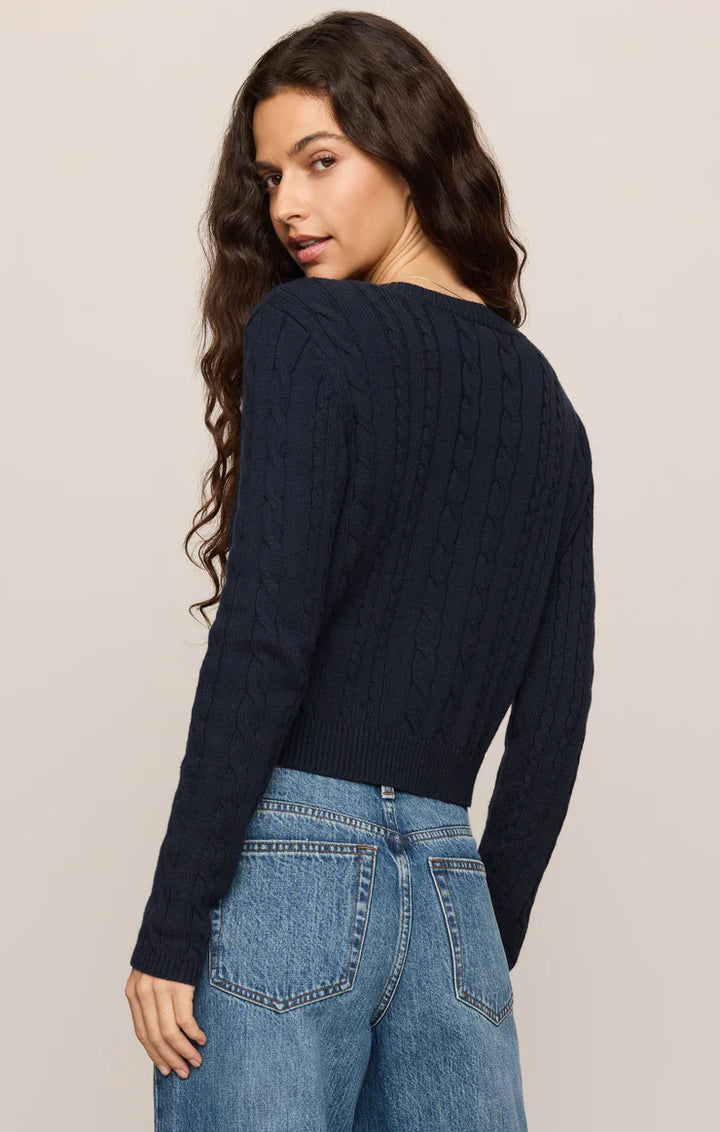 Z SUPPLY Cera Long Sleeve Cardigan - Eclipse