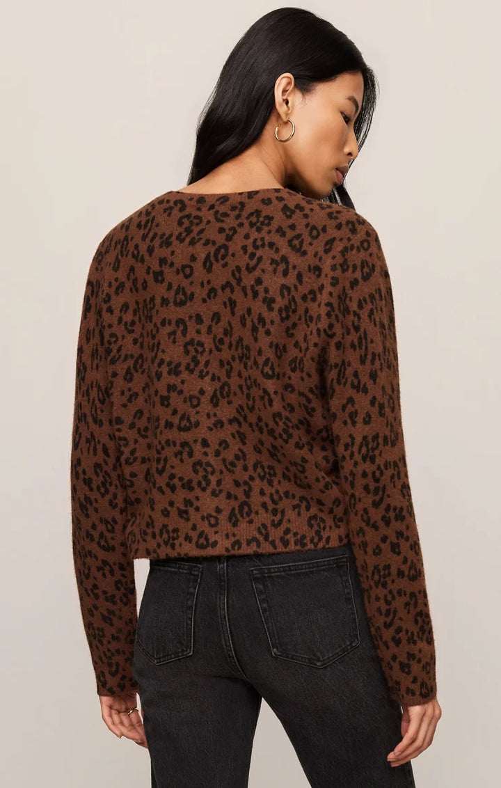 Z SUPPLY Medina Leopard Cardigan - Burnt Umber