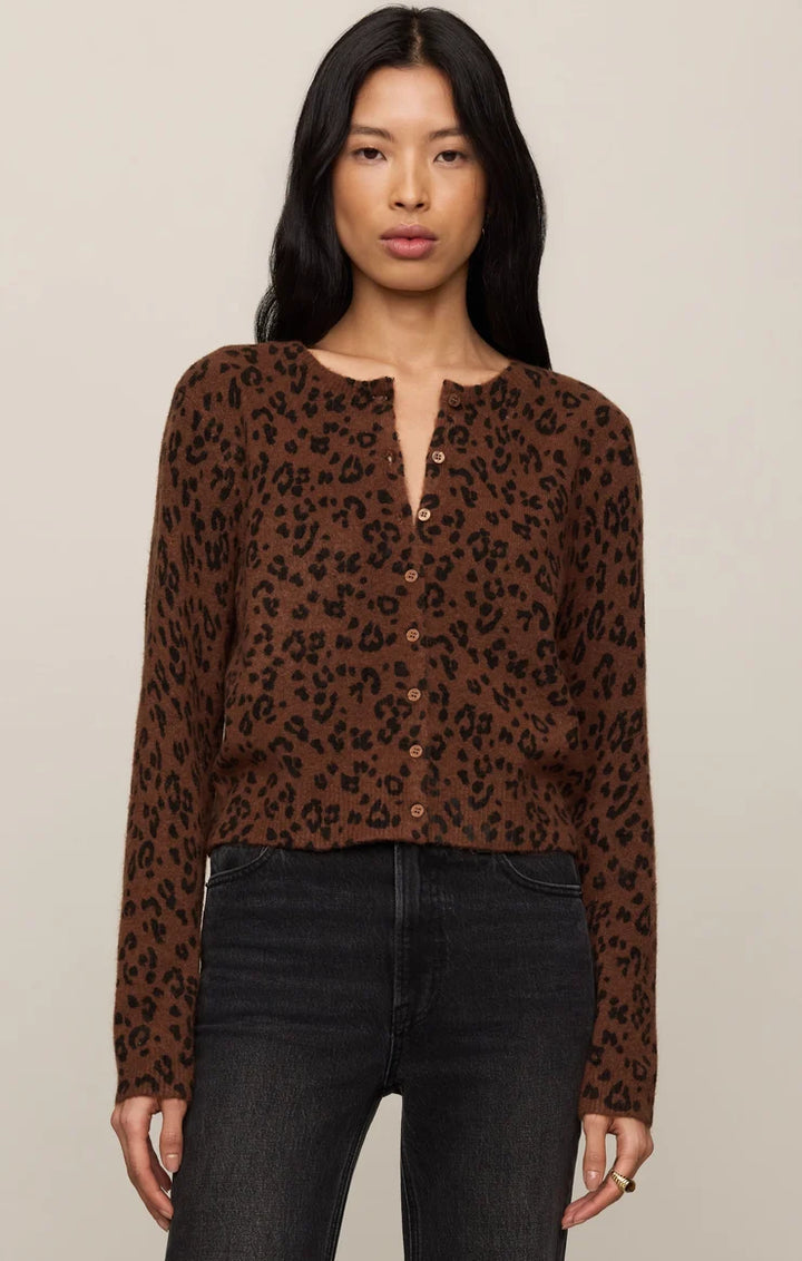 Z SUPPLY Medina Leopard Cardigan - Burnt Umber