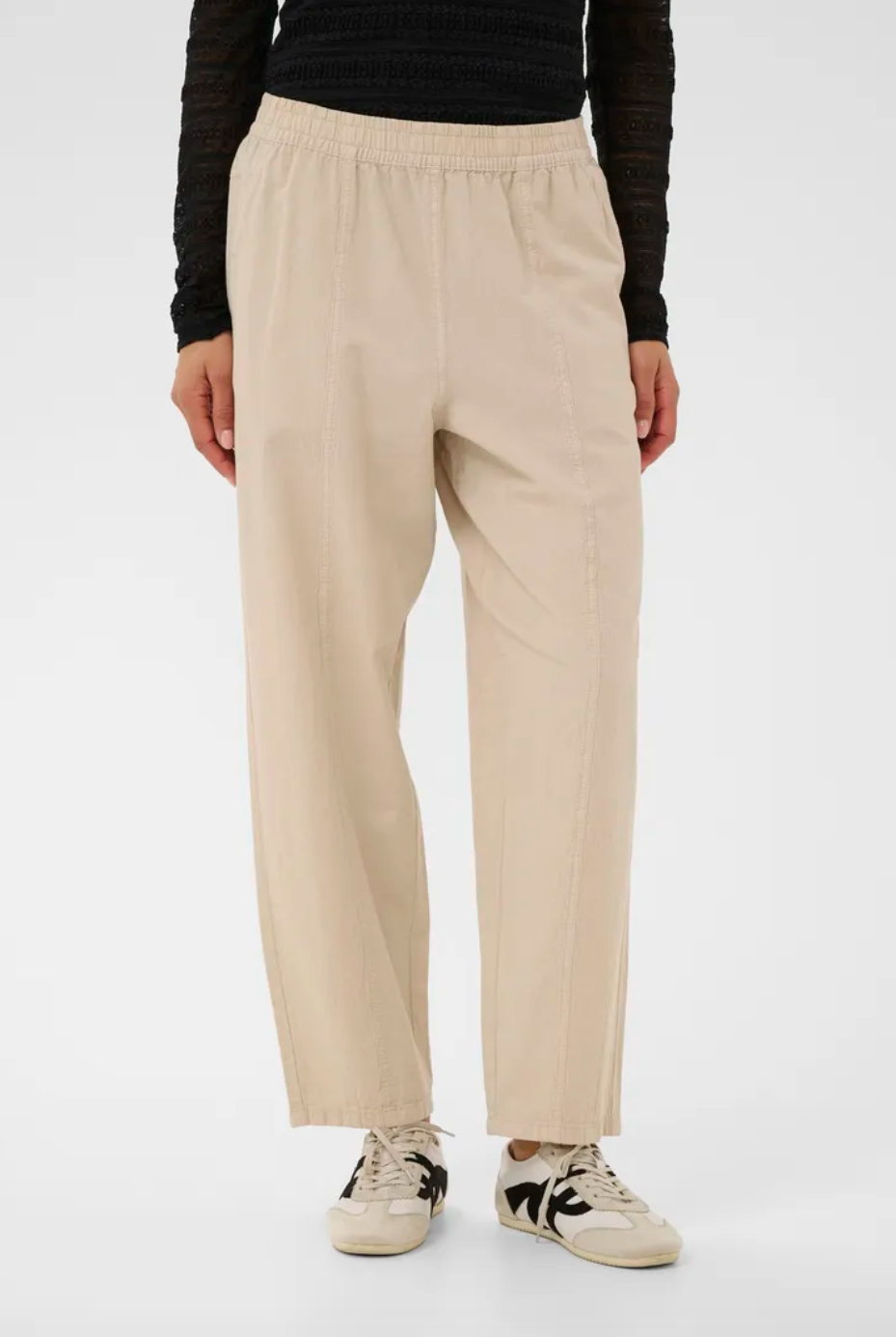 Kaffe Anaya Barrel Pants - Classic Sand