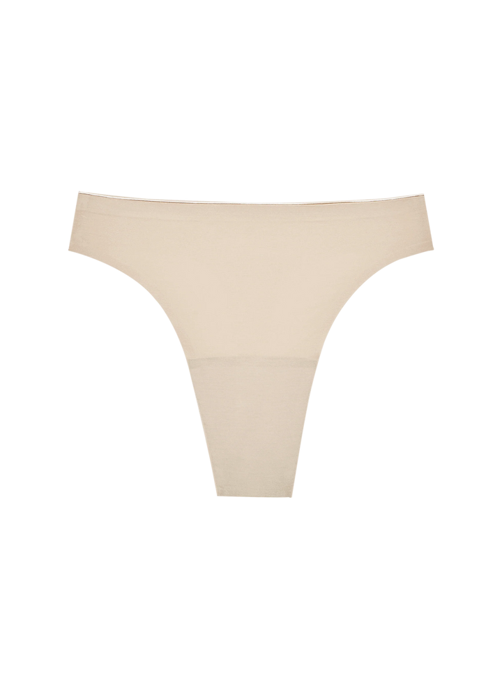 Huha Seamless High Rise Thong - Beige