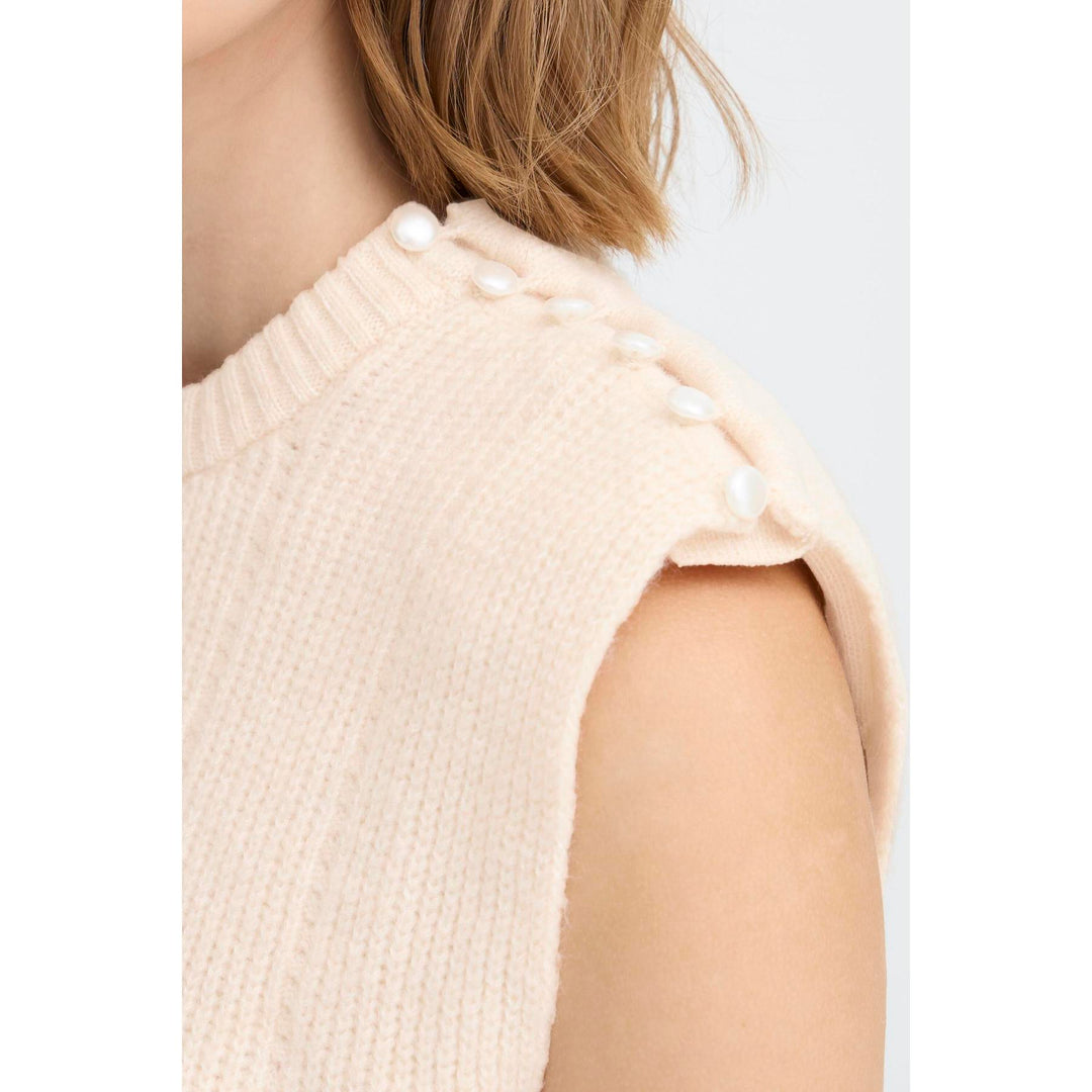 ICHI Sleeveless Sweater Povoke - Birch