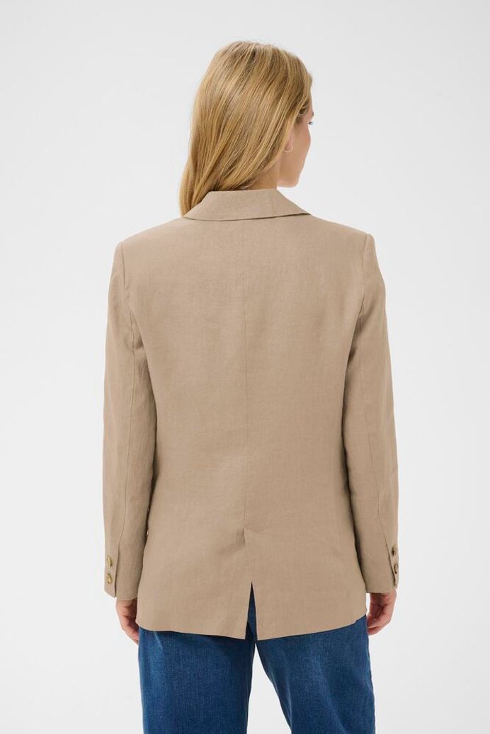 Part Two Nyan Linen Blazer - Silver Mink