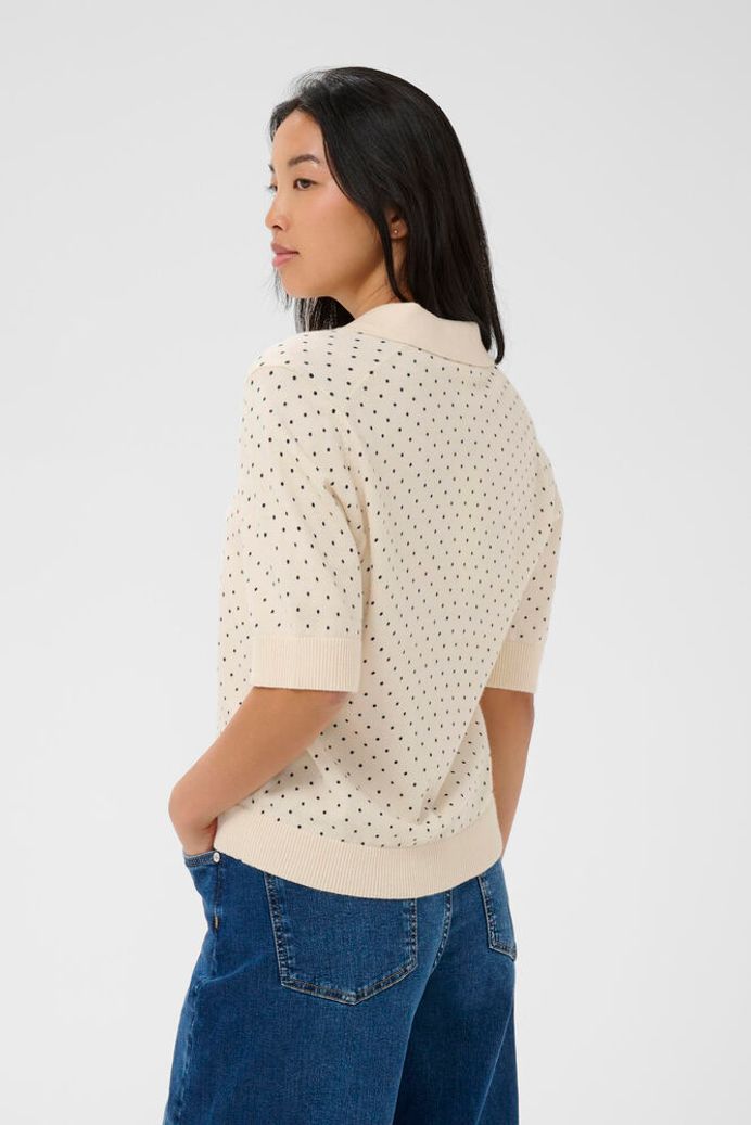 Part Two Anetti Sweater - Dark Navy Dot Print