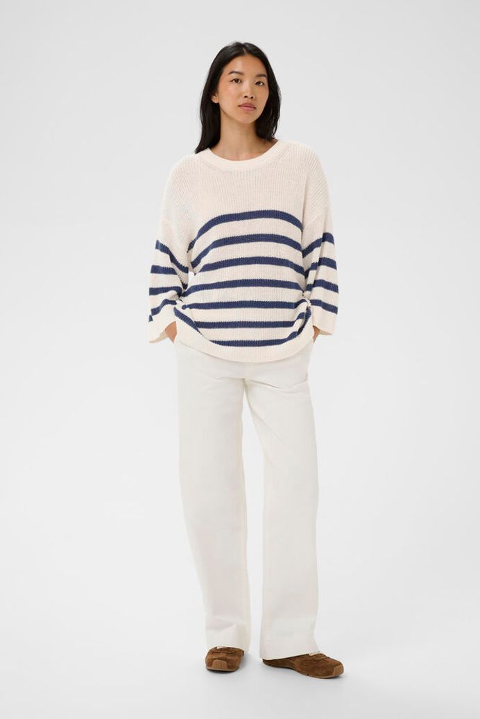Part Two Aliza Sweater - Blue Stripe