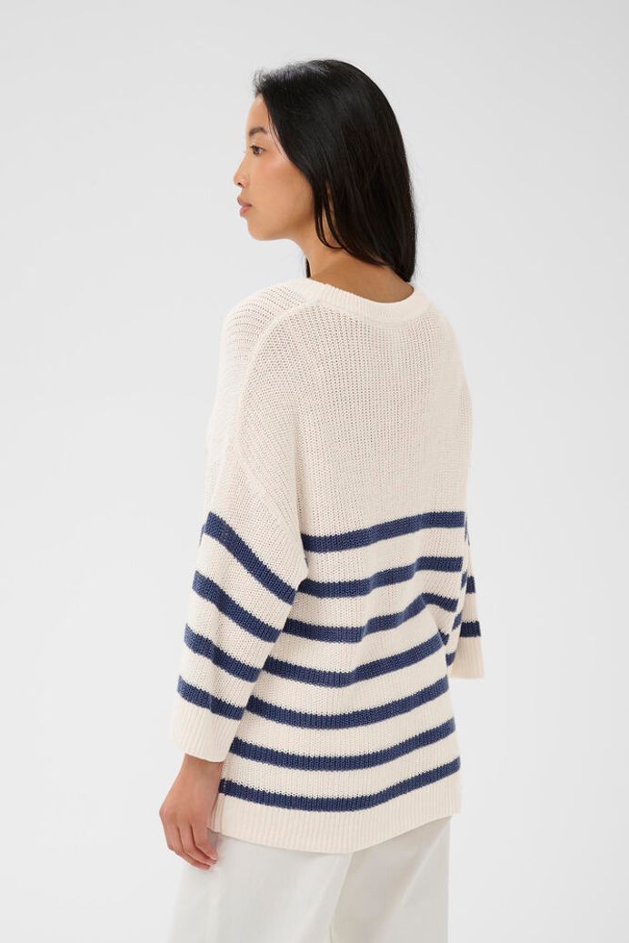 Part Two Aliza Sweater - Blue Stripe