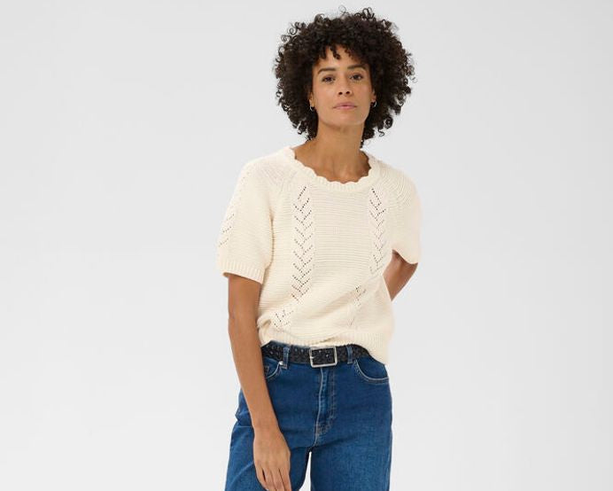 Part Two Anisette Sweater - Whisper White