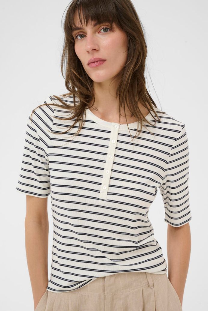 Part Two Angelina T-Shirt - Black Stripe
