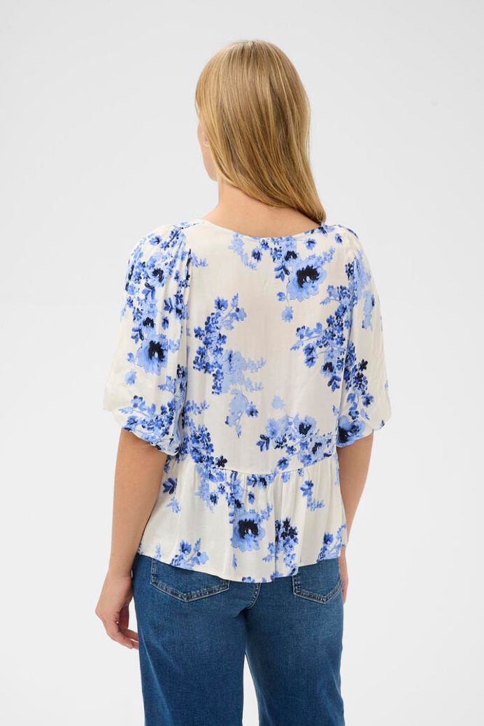 Part Two Azelia Blouse - Blue Shadow Flower