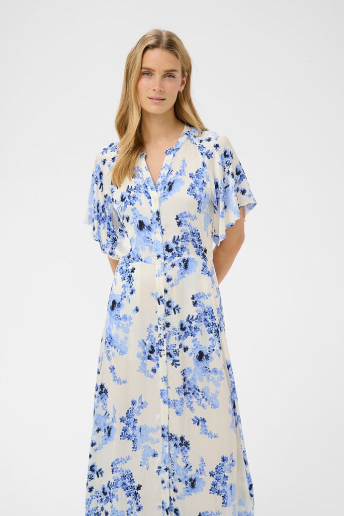 Part Two Alaja Dress - Blue Shadow Flower