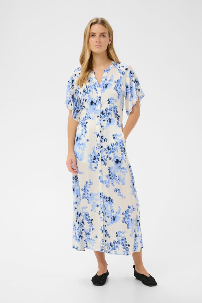 Part Two Alaja Dress - Blue Shadow Flower