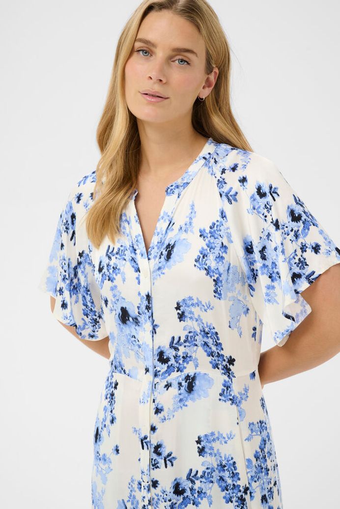 Part Two Alaja Dress - Blue Shadow Flower