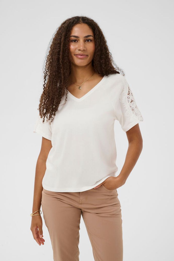 Cream Suny Blouse - White