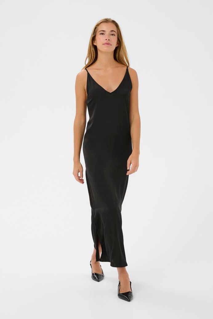 Kaffe Rory Sateen Dress - Black