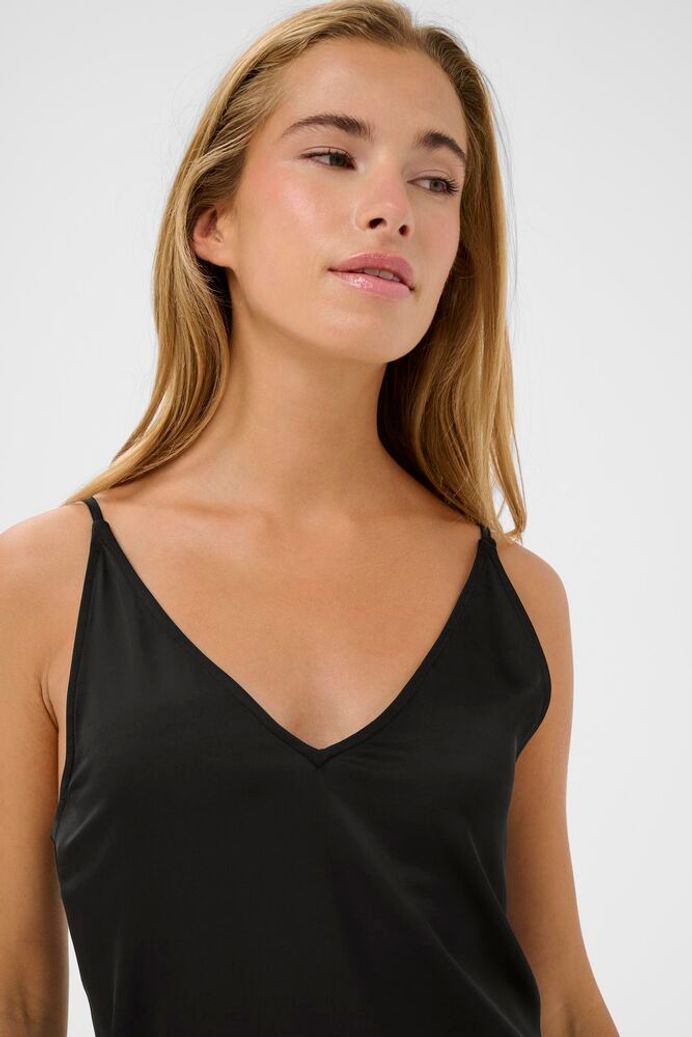 Kaffe Rory Sateen Dress - Black