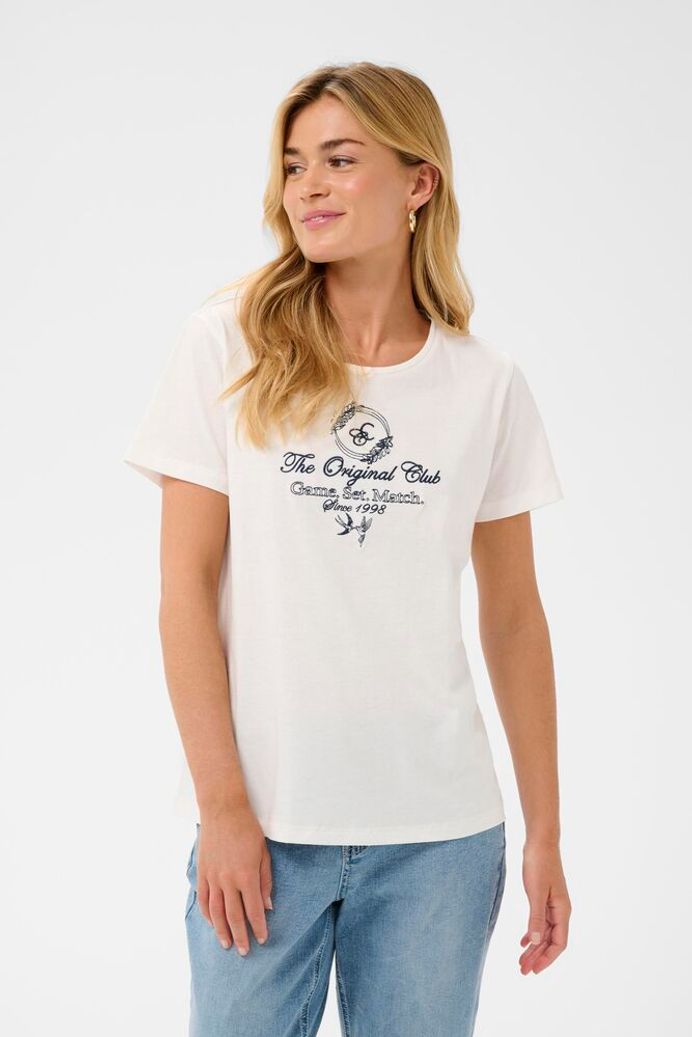 Cream Joliy T-Shirt - Navy Blazer Club