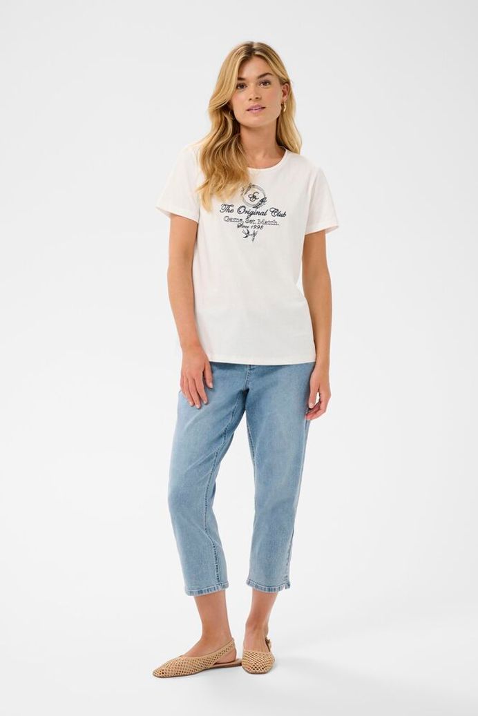 Cream Joliy T-Shirt - Navy Blazer Club