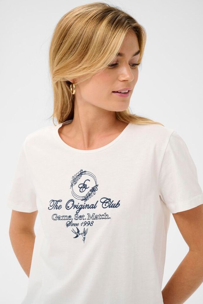 Cream Joliy T-Shirt - Navy Blazer Club