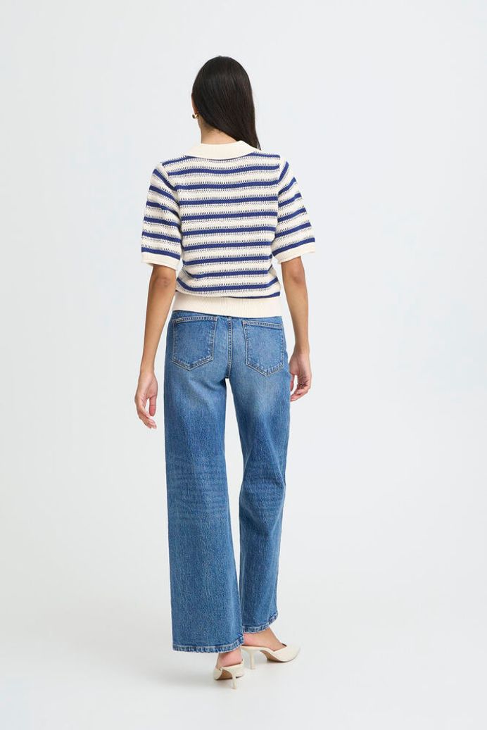 b.young Mikala Pullover - Blue Stripe