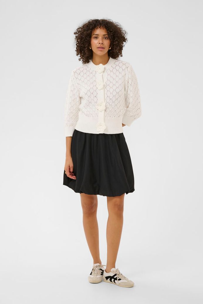 Kaffe Kathrine Knit Cardigan - Chalk