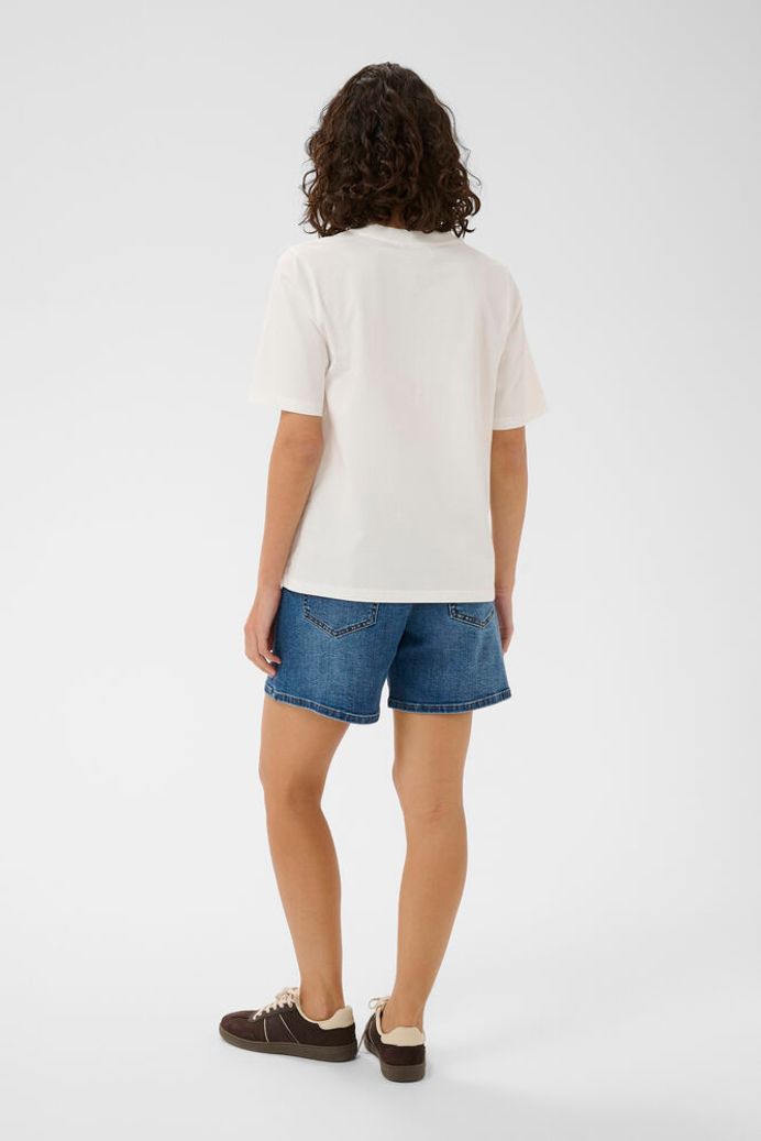 Kaffe Cherry T-Shirt - Chalk