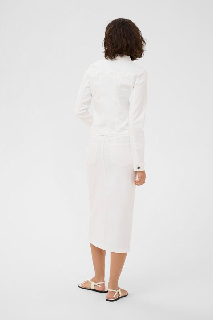 Kaffe Zelina Denim Skirt - Chalk
