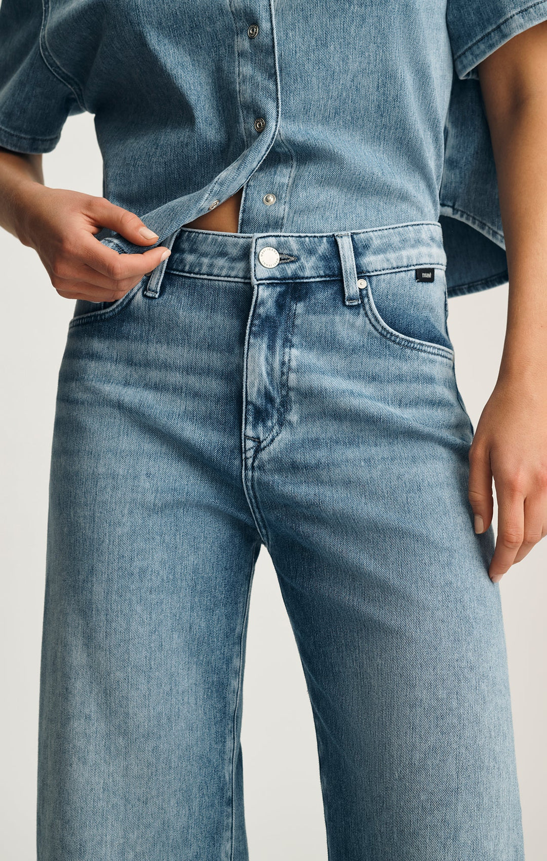 Mavi Paloma Wide Leg Jeans - Mid Move