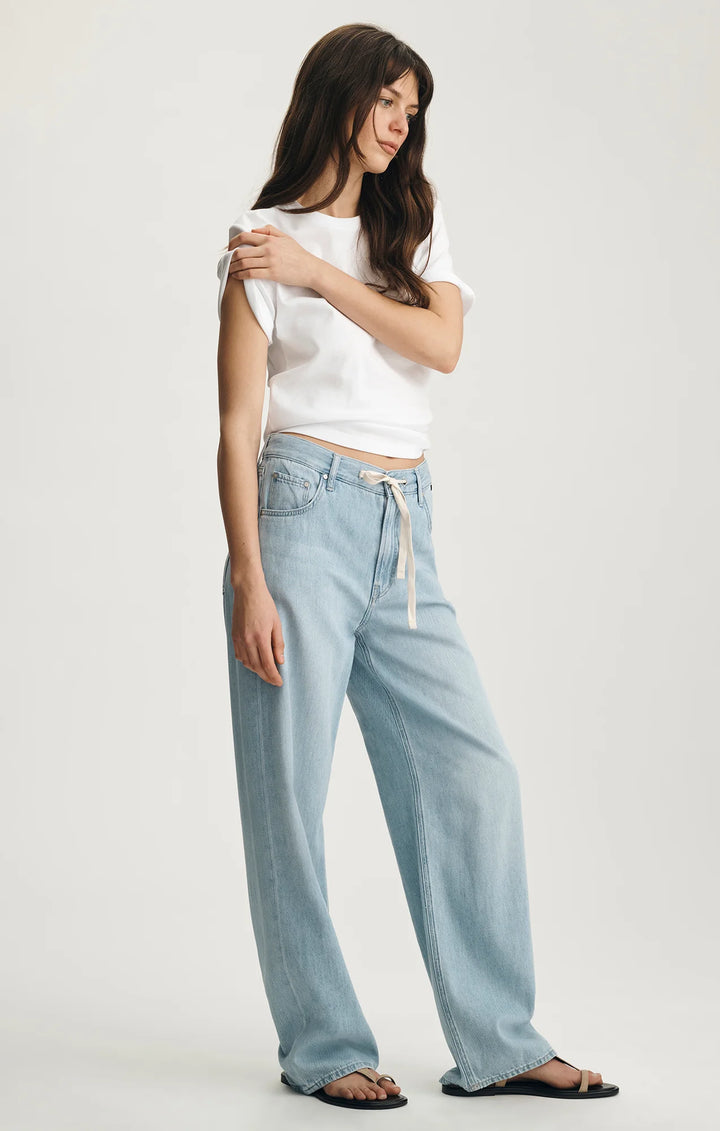 Mavi Nella Wide Leg Jeans - Bleached Well Blue