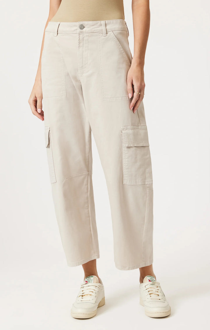 Mavi Vinnie Barrel Cargo Pants - Frost Casual Twill