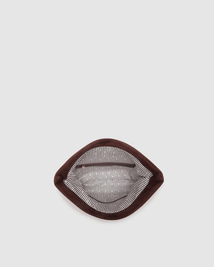 Louenhide Luka Suede Clutch Crossbody - Chocolate