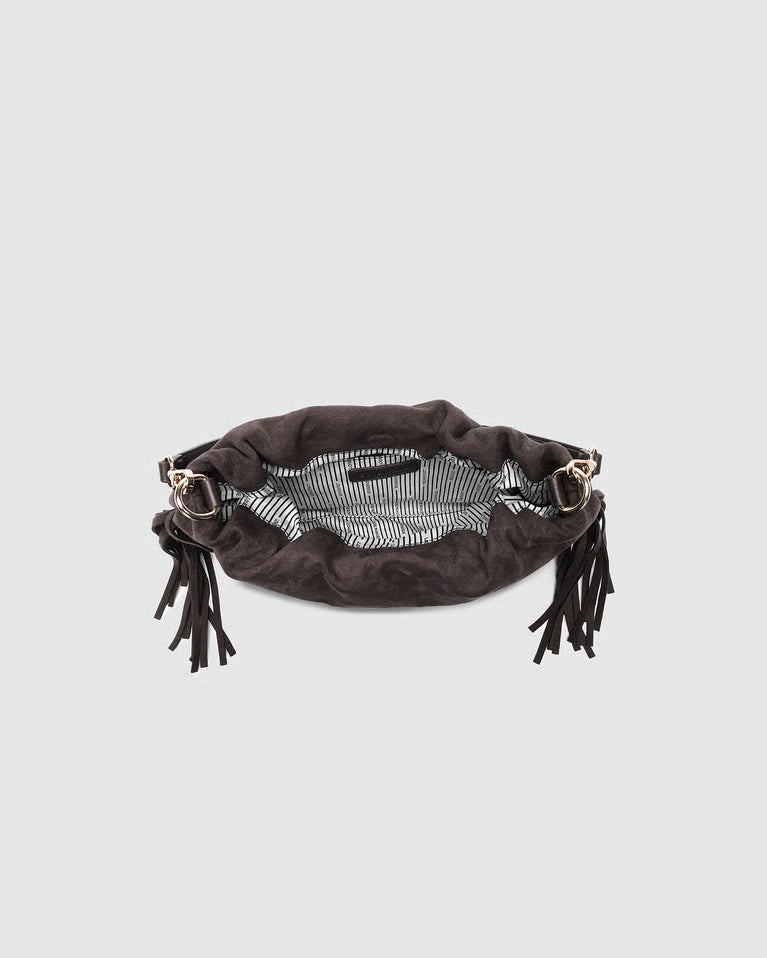 Louenhide Reese Shoulder Bag - Suede Chocolate